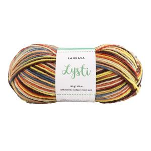 Lysti sockgarn print 6212 solros