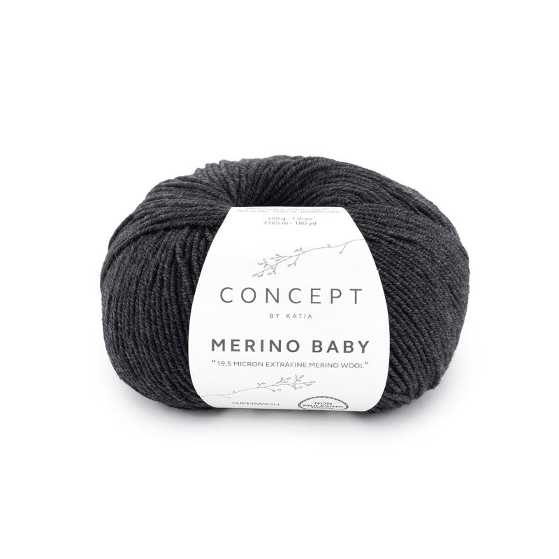 Merino Baby 162 grafitgrå