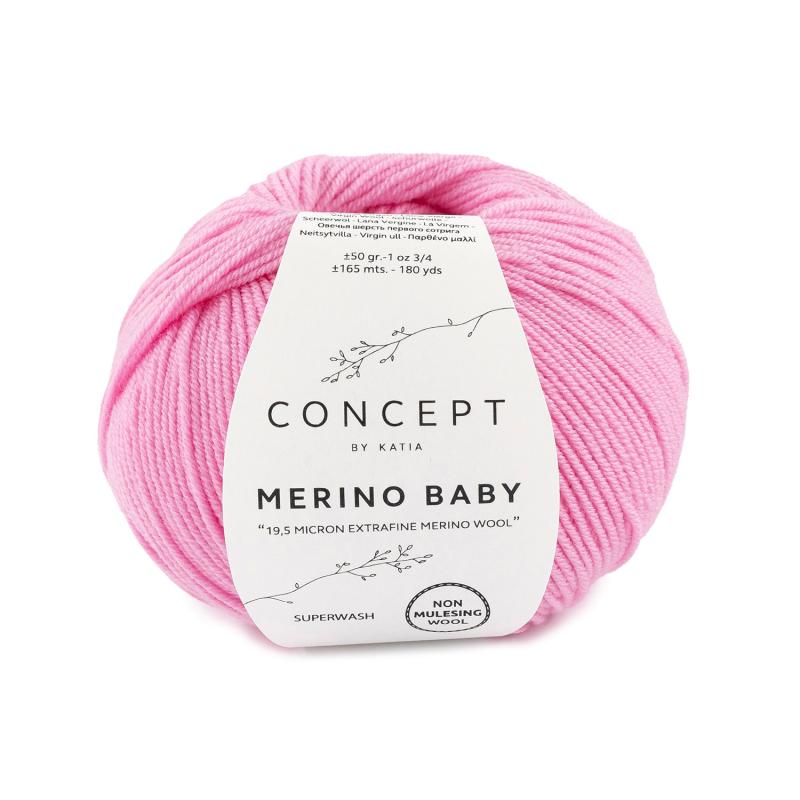 Merino Baby 58 sockervaddrosa