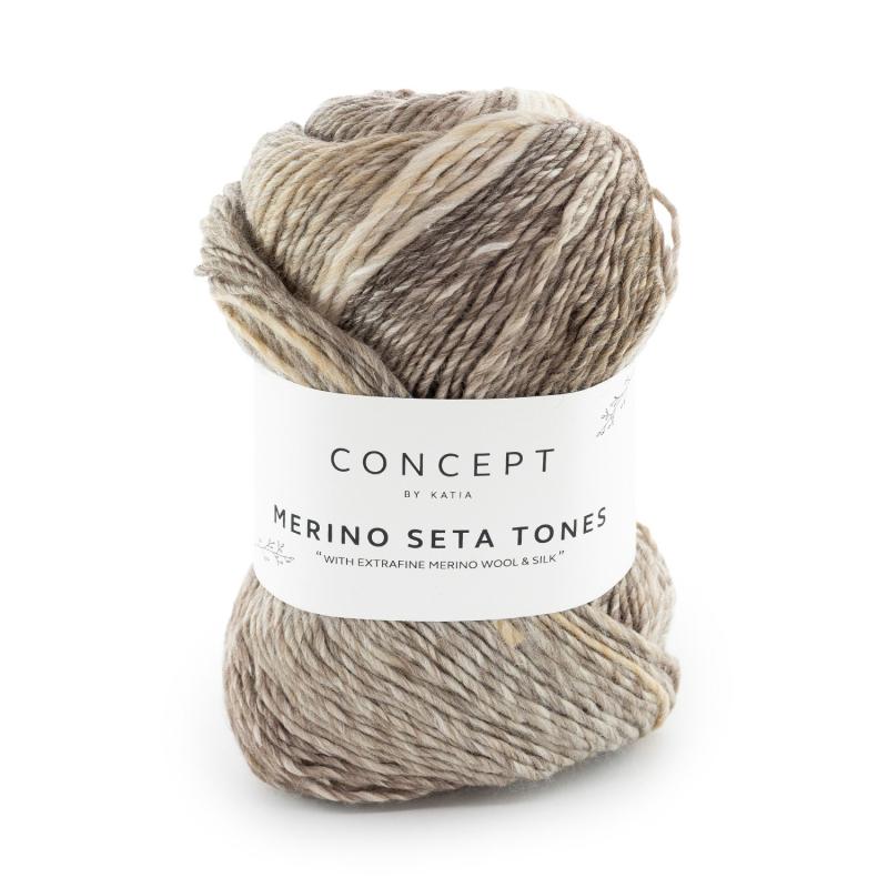Merino Seta Tones 100 beige-grå-brun
