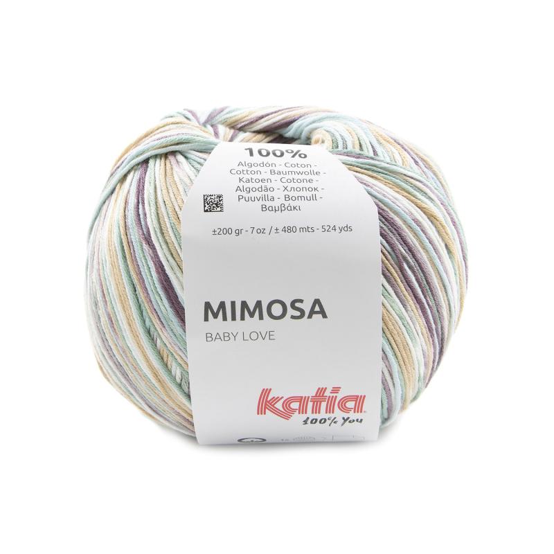 Mimosa 305 lila-mintgrön-blå-beige