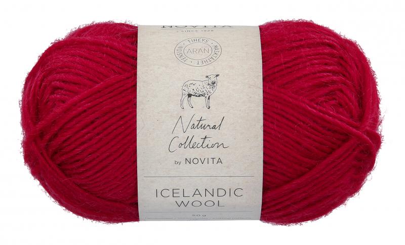 Färgen utgår * Icelandic Wool lingon