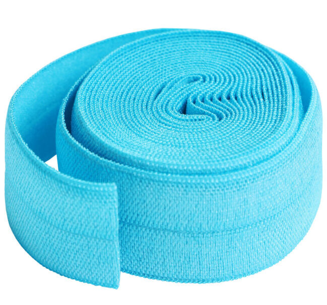 By Annie Fold over elastic Parrot blue 2 cm längd ca 1,8 m