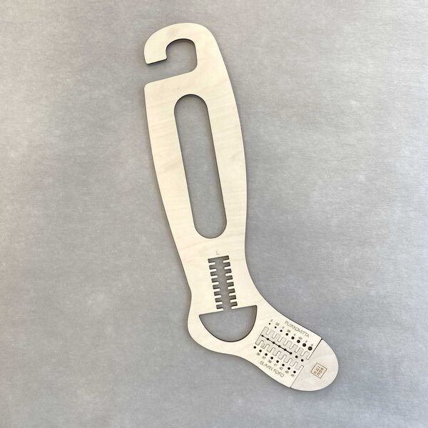 Justerbar sockblockare av björkfaner strl 36-45 L lång skaft