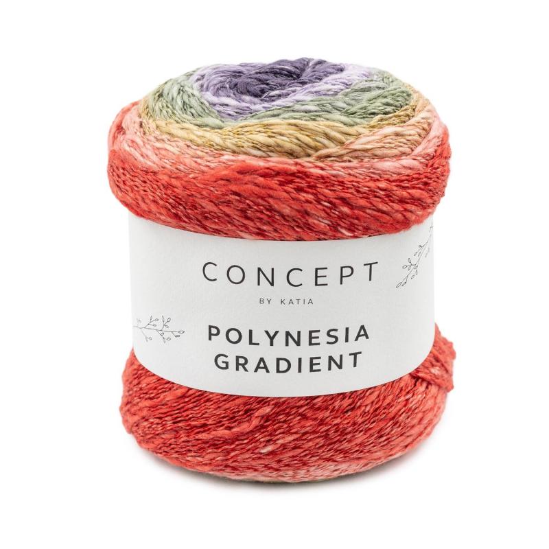 Polynesia Gradient 301 korall-khaki-lila