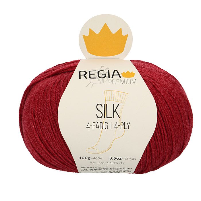 Regia Premium Silk 4ply rosenröd