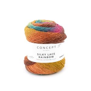 Silky Lace Rainbow 301 brun-grön-orange