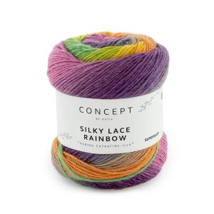 Silky Lace Rainbow 306 lila-blå-orange