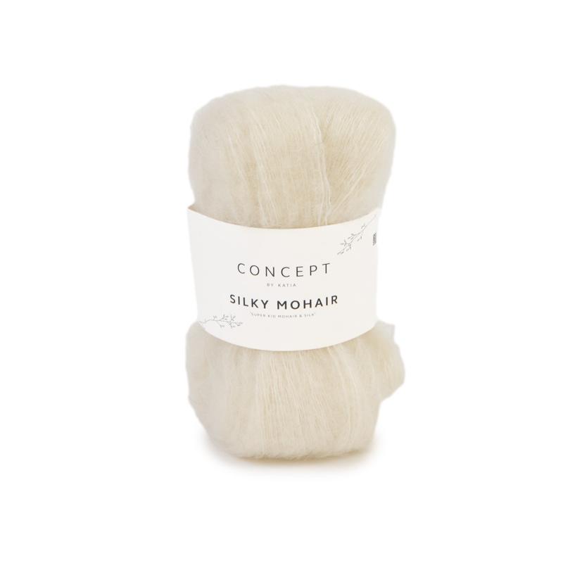 Silky Mohair 103 naturvit