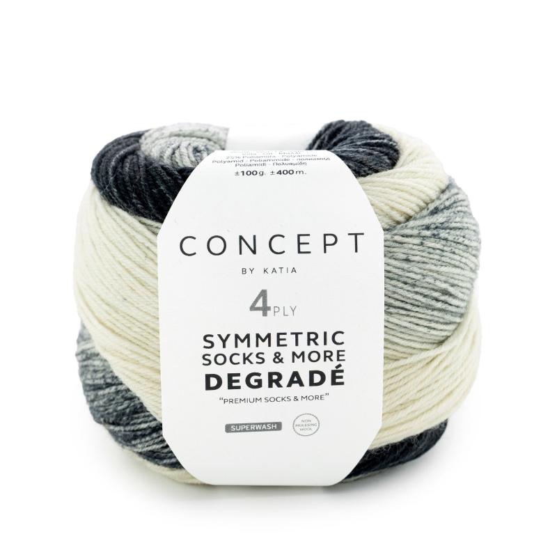 Symmetric socks & more Degrade 50 vit-grå-svart