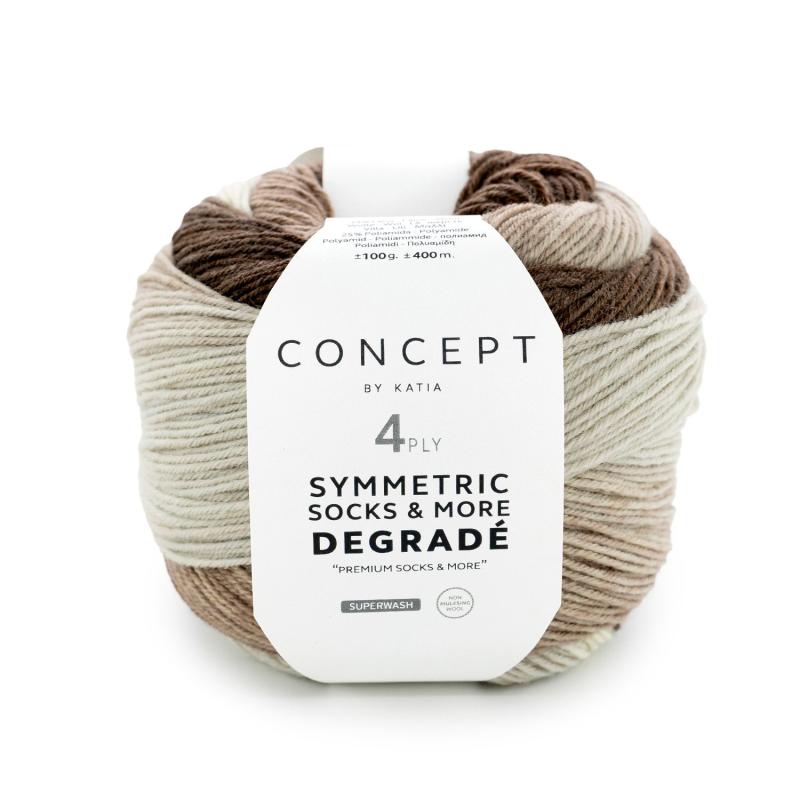Symmetric socks & more Degrade 51 beige-brun