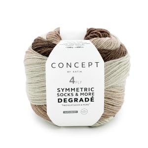 Symmetric socks & more Degrade 51 beige-brun