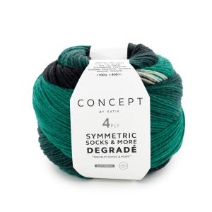 Symmetric socks & more Degrade 55 smaragdgrön-svart