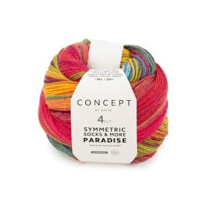 Symmetric socks & more Paradise 42 brun-röd-svart