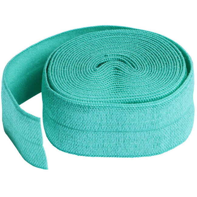 By Annie Fold over elastic Turquoise 2 cm längd ca 1,8 m
