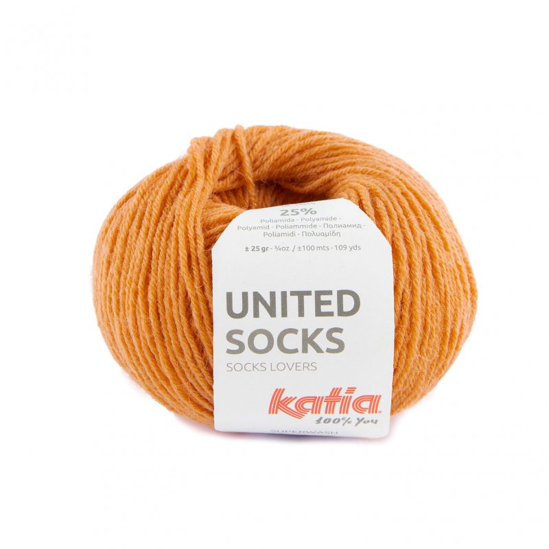 United socks 27 pastell orange