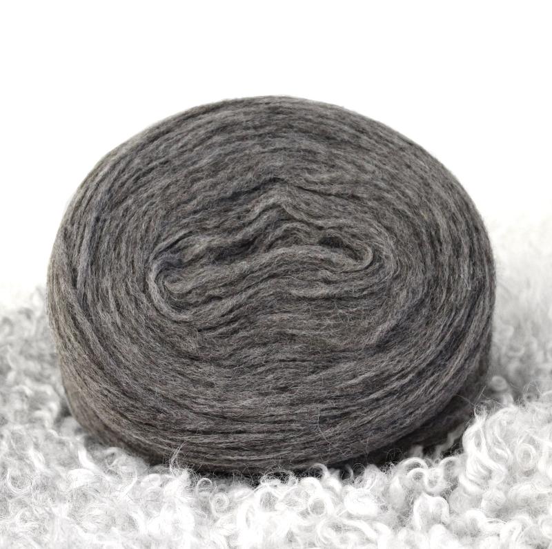 Förgarn - Ulltopsgarn mörk mellangrå ca 140 gram