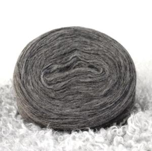 Förgarn - Ulltopsgarn mörk mellangrå ca 140 gram