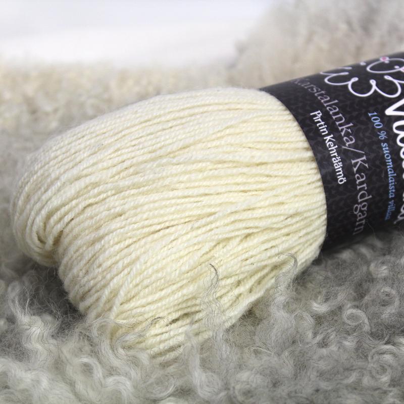 Kardgarn 140 x 3 naturvit
