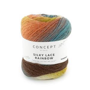 Silky Lace Rainbow 307 korall-beige-senap