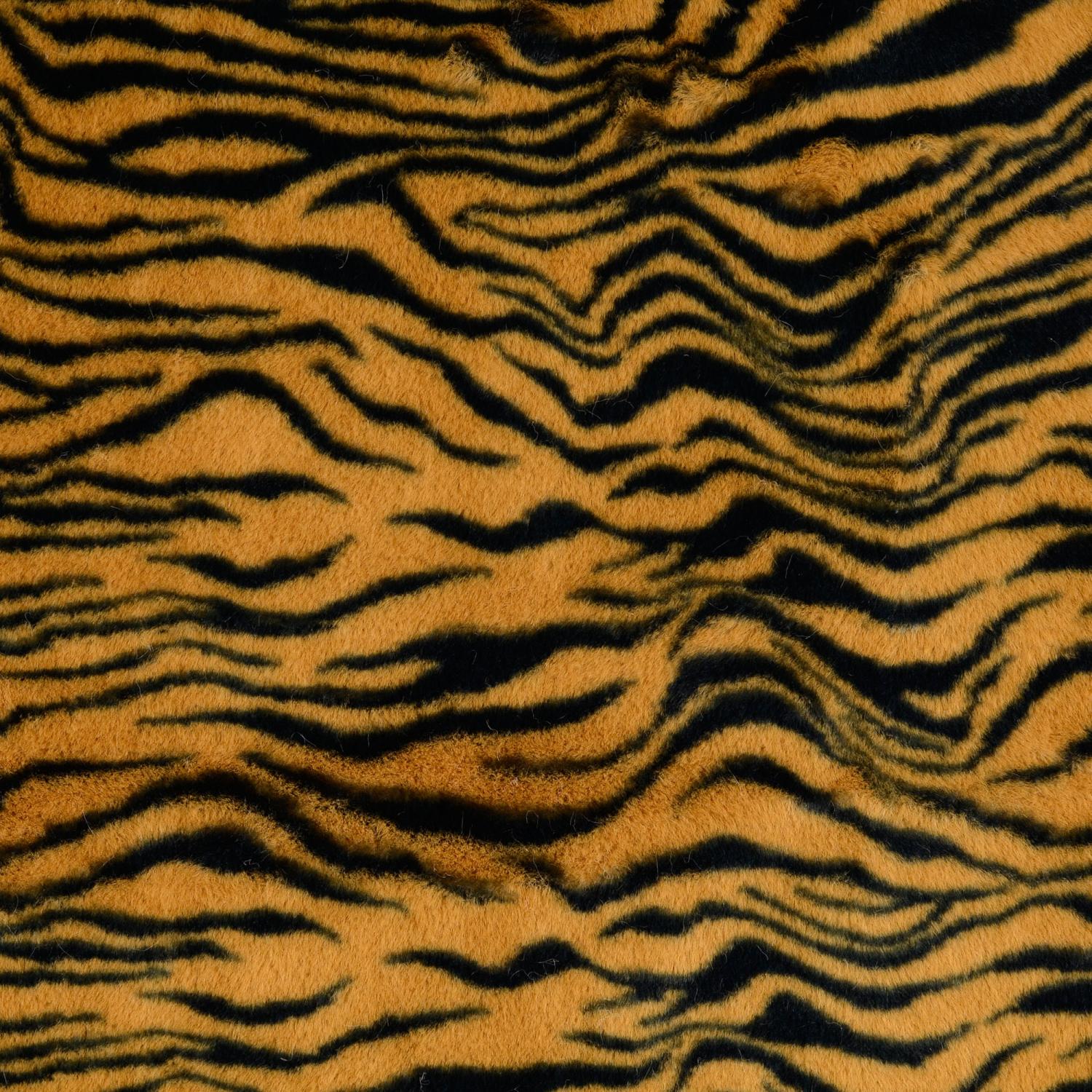 Fuskpäls i tigermönster brun/svart