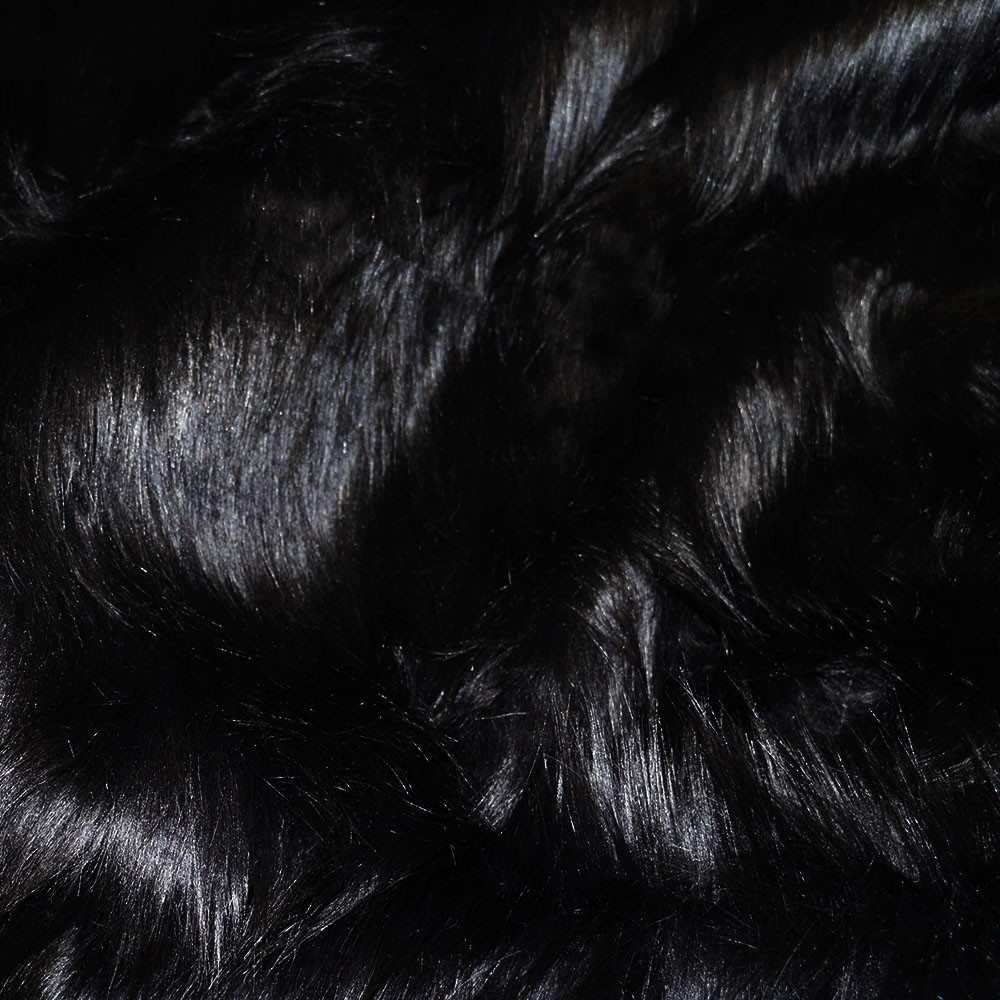 Gorilla svart polyester päls