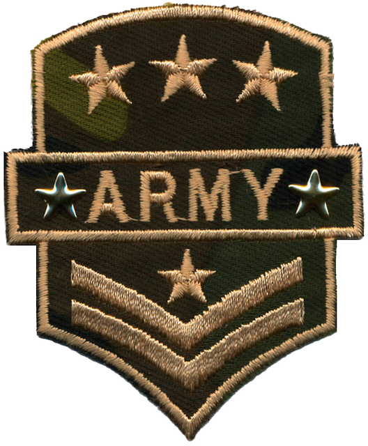 Brodyrmärke "Army"