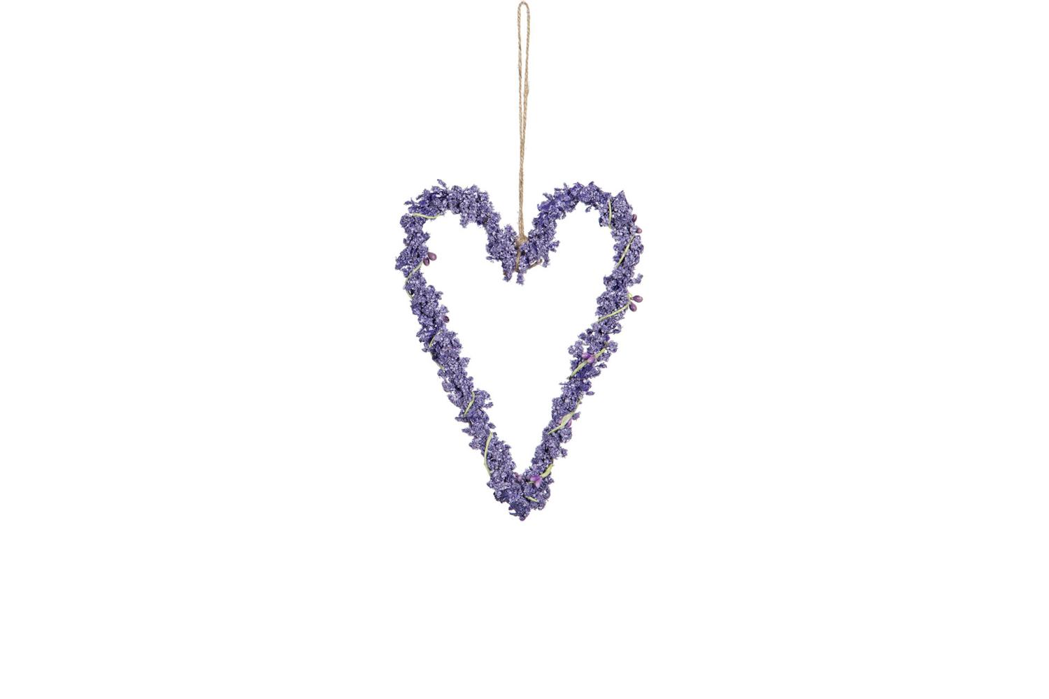 Hjärta/Häng Lavendel 20cm