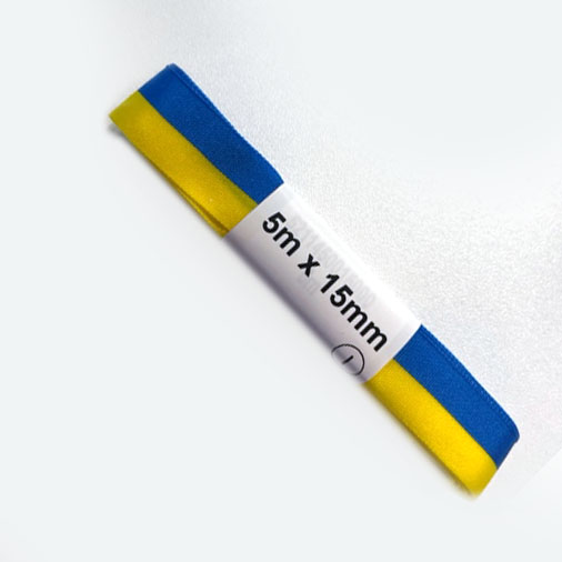 Sverigeband Blå/Gul 15mm x 5m