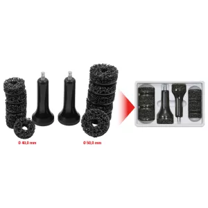 Pinnbult-hjulnavslipsats. Ø 40 / 50 mm. 14-delar