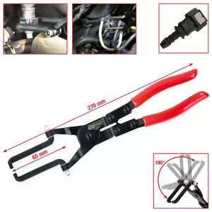 Bränslelednings-tång för snabbkopplingar med led