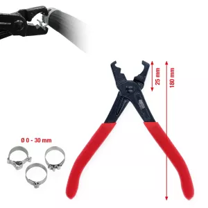 Slangklammertång för självlåsande klämmor