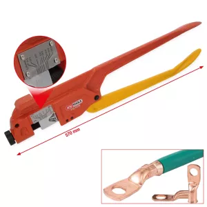 Crimptång för batteriklämmor