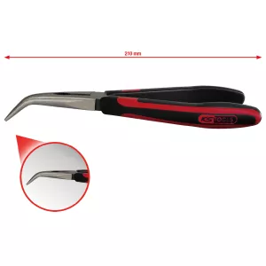 SlimPOWER Plattrundtång. vinklad. 210mm