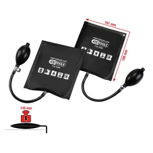 Tryckkudde-sats med handpump. 2-delar. 161x166mm