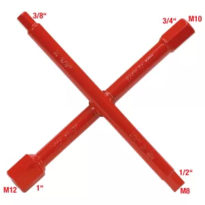 sanitärkorsnyckel. 7 funktioner