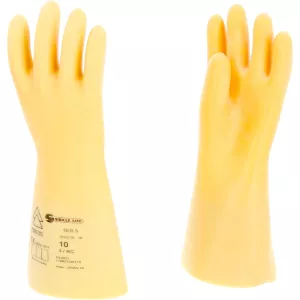 Elektriker-skyddshandske med skyddsisolering. storlek 10. klass 3. vit