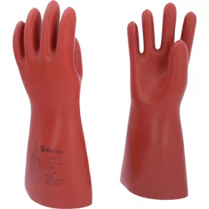 Elektriker-skyddshandske med mekaniskt och termiskt skydd. storlek 10. klass 1. röd