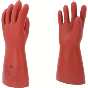 Elektriker-skyddshandske med mekaniskt och termiskt skydd. storlek 10. klass 3. röd