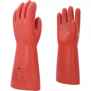 Elektriker-skyddshandske med mekaniskt och termiskt skydd. storlek 11. klass 4. röd