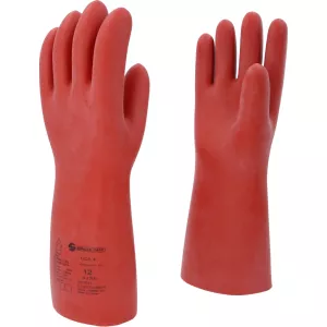 Elektriker-skyddshandske med mekaniskt och termiskt skydd. storlek 12. klass 4. röd