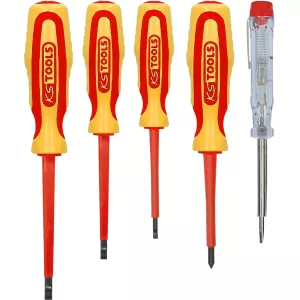 ERGOTORQUE VDE skruvmejselsats PH+spår. 5-delar