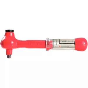 1/2" minimomentnyckel med skyddsisolering och omkopplingsspärrhuvud. 5-25Nm