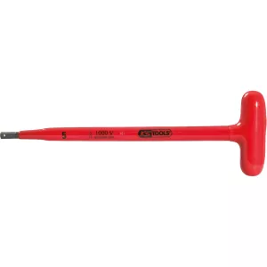 T-handtag insexkantsstiftnyckel med skyddsisolering. 10x200mm