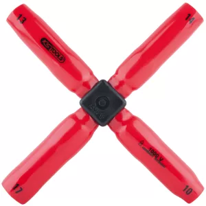 Fälgkors med skyddsisolering. 10x13x14x17mm