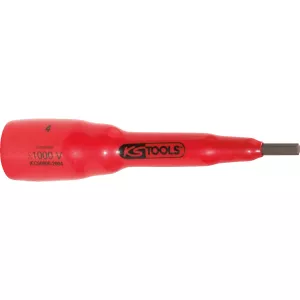 3/8" bit-hylsa med skyddsisolering till insexkantskruvar. 10mm. 82mm lång