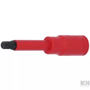 1/2" bitshylsa med skyddsisolering för insexskruvar. lång. 10mm