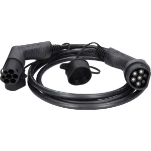 efuturo laddningskabel rak. typ 2 på typ 2-kontakt. trefas. upp till 11 kW. 16 A. 400 V. läge 3. 3 meter