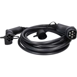 efuturo laddningskabel rak. typ 2 på typ 2-kontakt. trefas. upp till 22 kW. 32 A. 400 V. läge 3. 8 meter