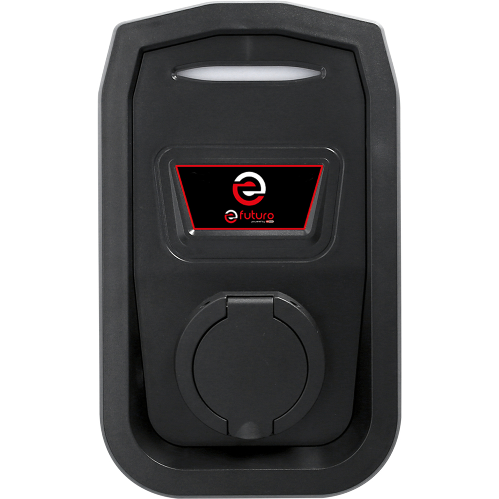 efuturo Wallbox med typ 2-uttag. enfas. upp till 3.7 kW. 16 A. 230 V. läge 3. utan RFID-auktorisering. med strömräknare
